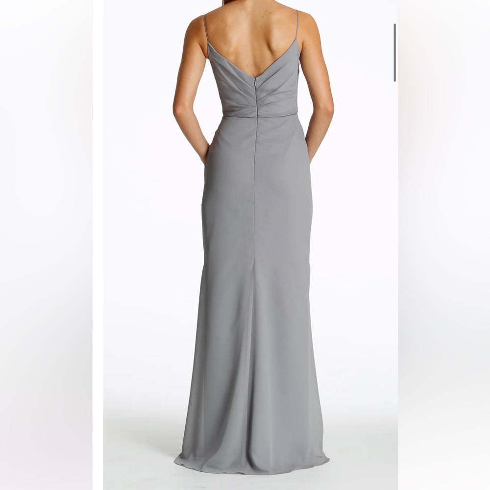 Hayley Paige Occasions Bridesmaid Dress - 5603 Platinum Color - Picture 2 of 6